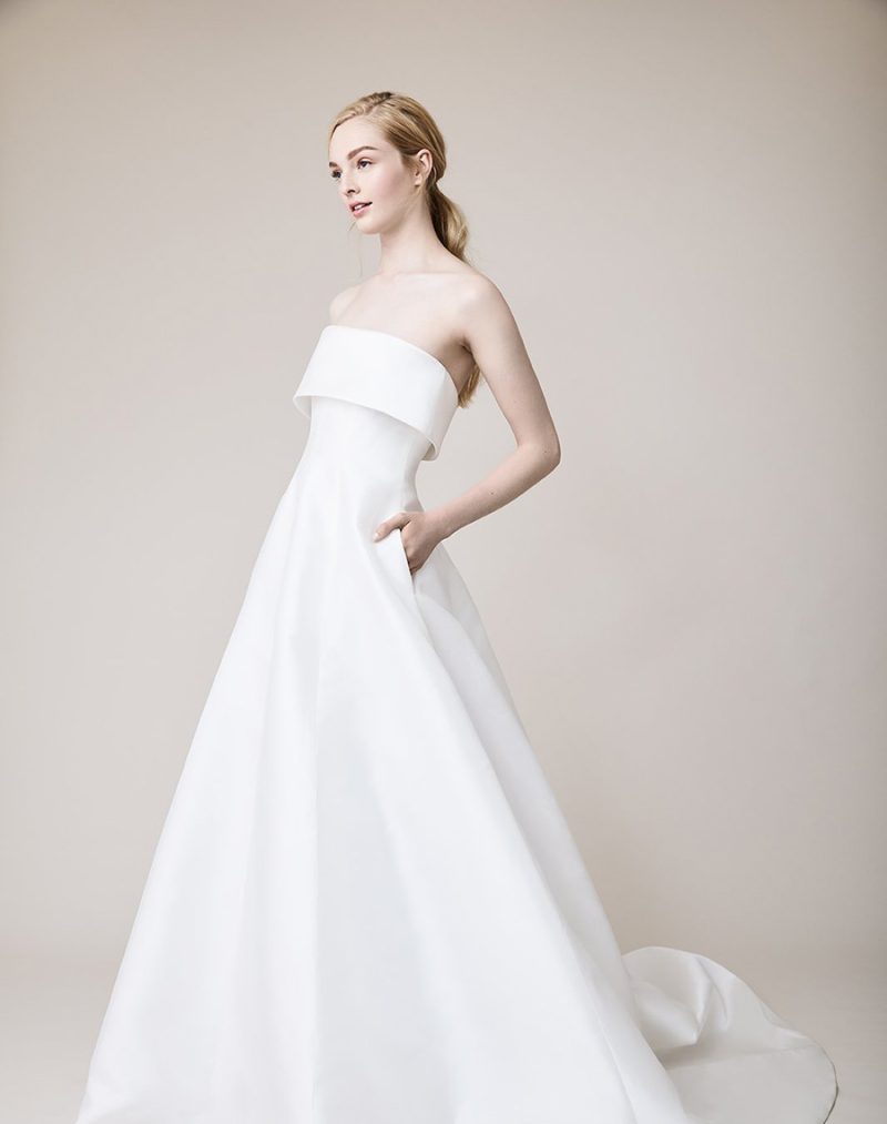 Grosgrain Banded Stretch Lace Wedding Dress 1 Grosgrain Banded Stretch Lace Wedding Dress