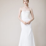 Satin Waistband Fitted Suit Pants