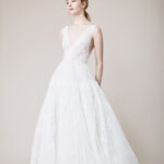 Satin Cummerbund Ball Gown Wedding Dress