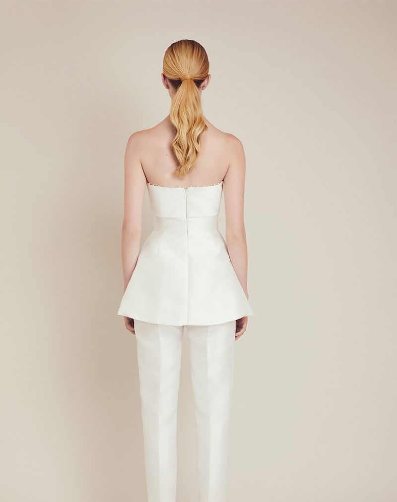 Scalloped Lace Long Sleeve Open Back Wedding Dress 2 Scalloped Lace Long Sleeve Open Back Wedding Dress - Image 2