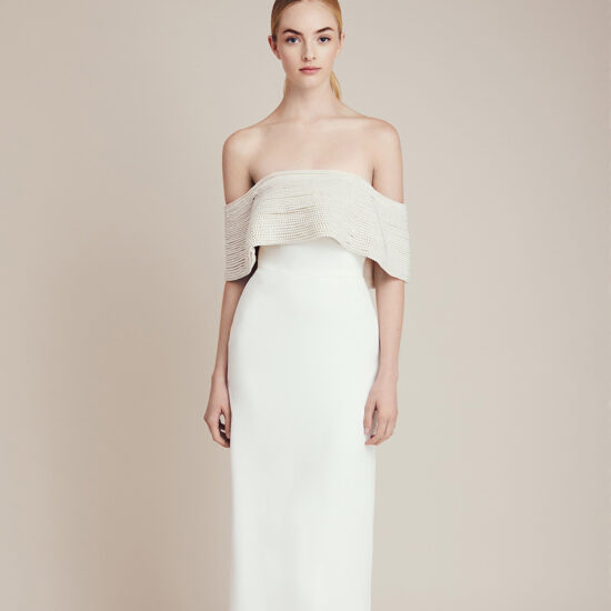 Collections 7 Scalloped Lace and Tulle Plus Size Wedding Dress